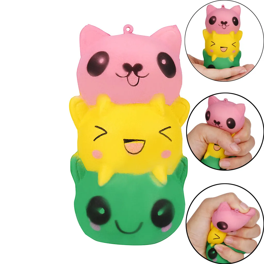 Милые мини игрушки для декомпрессии мягкий Моти Кот мягкое заживление веселье