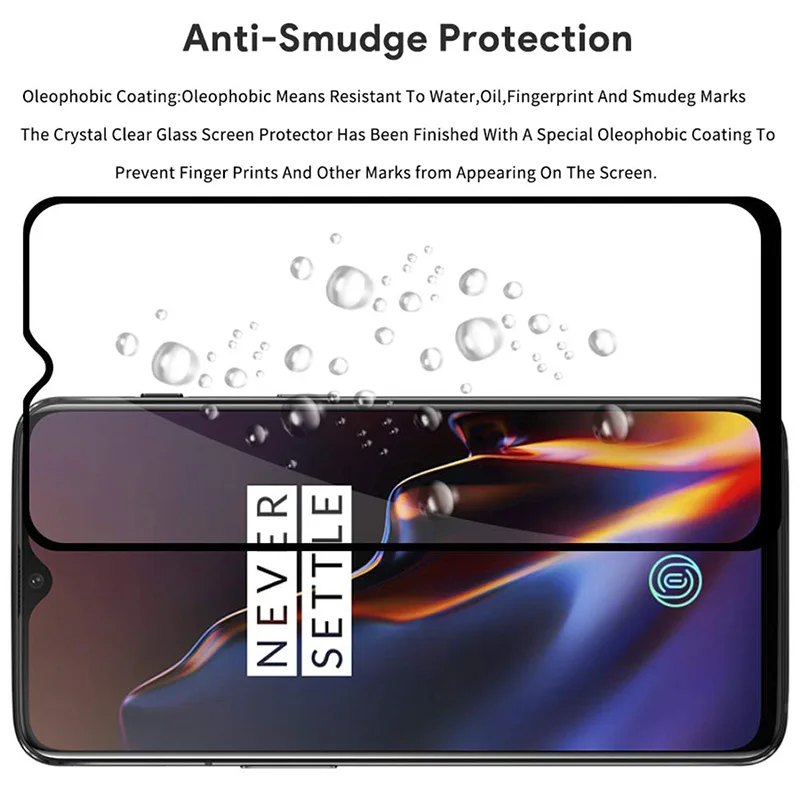 9D Защитное стекло для OnePlus 7 закаленное стекло для OnePlus 5 5T 6 6T Защитная пленка для экрана полное покрытие One Plus 6T черный