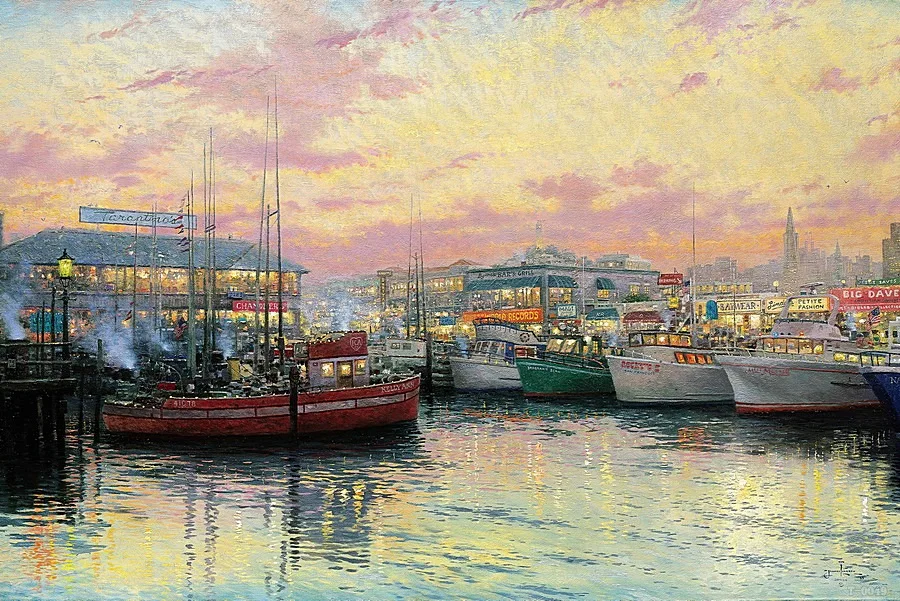 Настенные картины Thomas Kinkade Venice giclee с абстрактной музыкой декор для гостиной