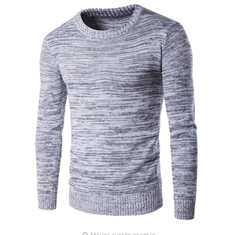 

AILOOGE 2017 Autumn Fashion Casual Sweater Turtleneck High-necked Men's Knit Sweater And Pullover Men's Pure Color Head Jacket