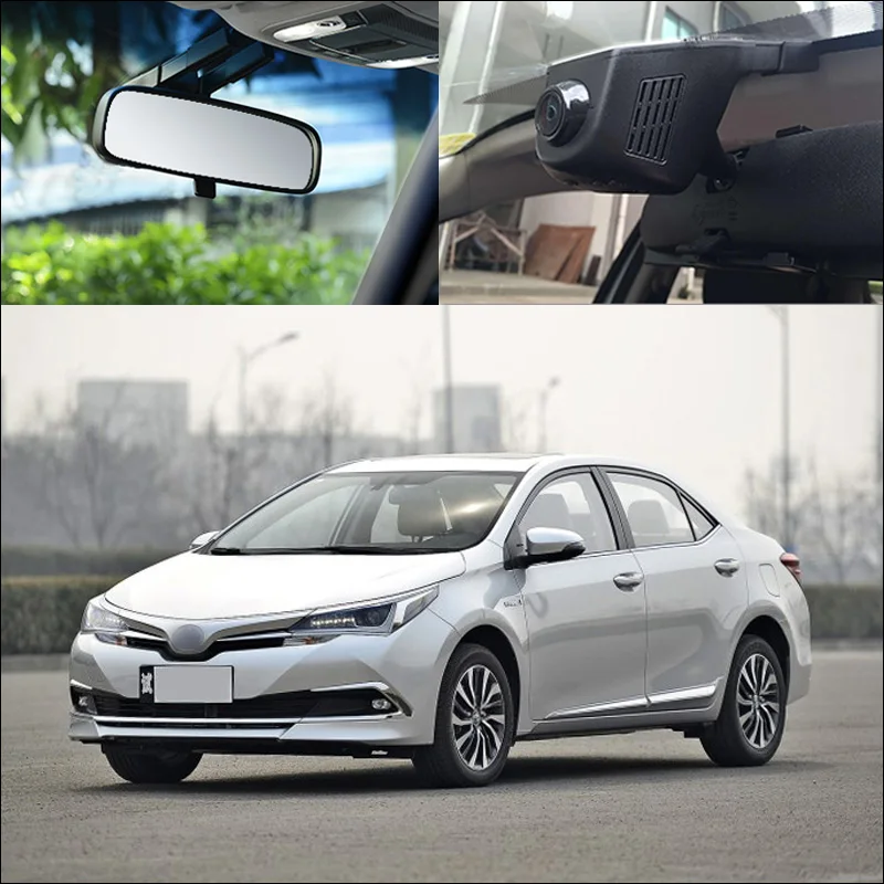 Видеорегистратор BigBigRoad для Toyota Carola Corolla управление через приложение Wi Fi FHD 1080P|dash