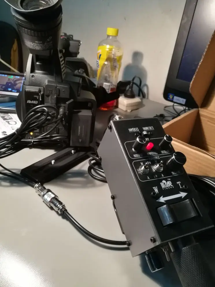 DV Camcorder Pro управление Лер с радужной фокусировкой зум пульт дистанционного управления Lanc для dv от SONY или PANASONIC для камеры стрела крана