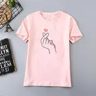 Рубашка женская, с коротким рукавом и o-образным вырезом, розовая, серая, летняя, 2019