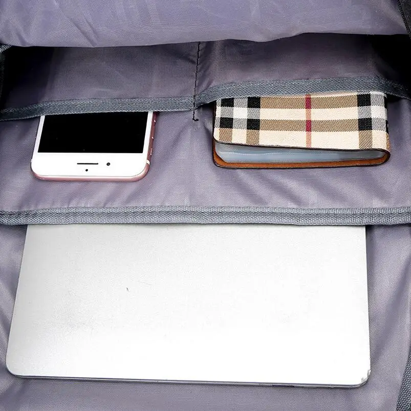 Модный водонепроницаемый мужской однотонный рюкзак дорожные сумки