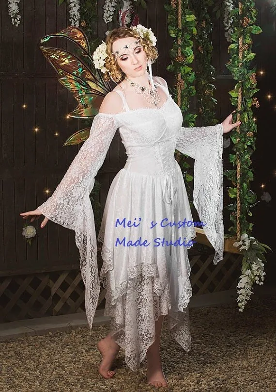 Сделанное на заказ сказочное средневековое фэнтезийное короткое платье