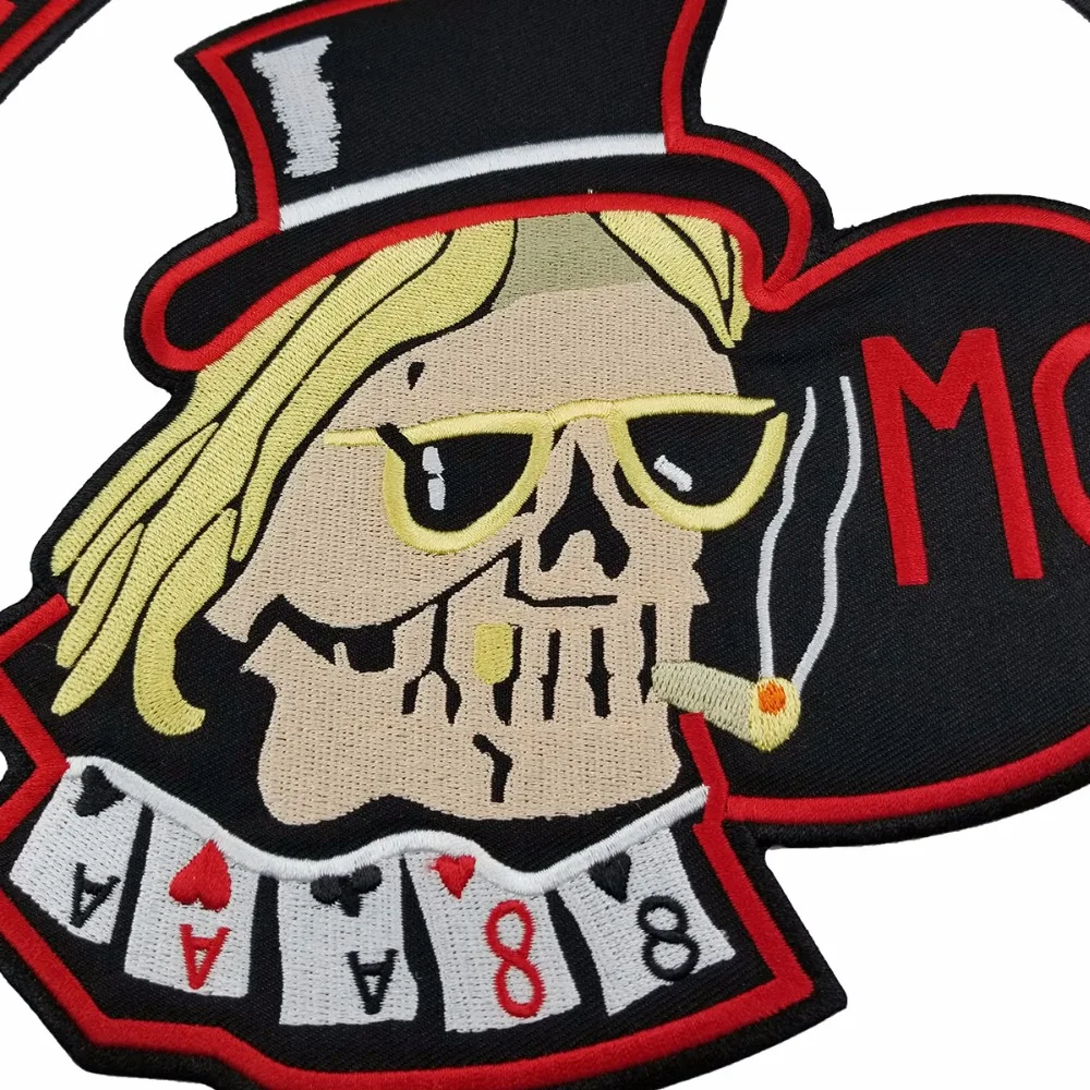 Новое поступление MC Тузы восьмерки Джерси Заплата вышивки MOTORCYCLE CLUB жилет байкер-нарушитель закона куртка термоклейкая заплата с бесплатной доставкой