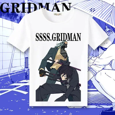SSSS.GRIDMAN футболки с коротким рукавом Rimuru Takarada Rikka Shinjo Akane Косплей унисекс