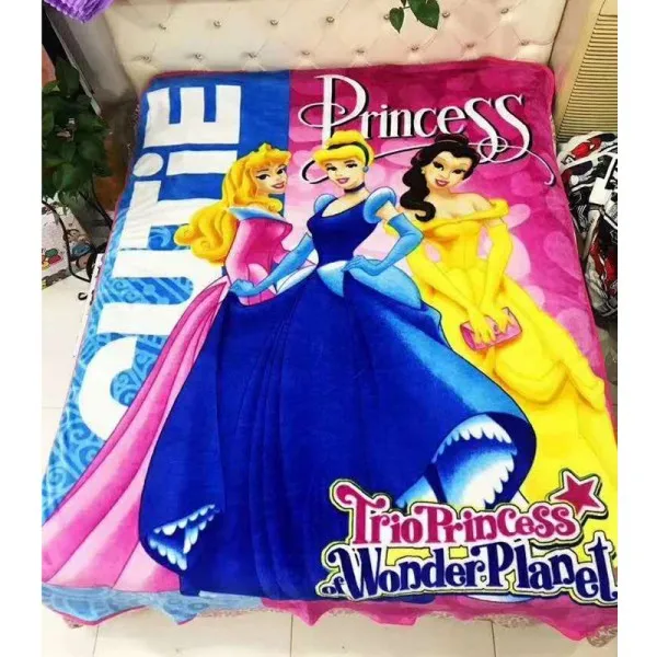 three princess Новое поступление фланелевое одеяло Винни пледы 150x200 см три Принцессы Дисней мультфильм одеяло для детей на диване/кровати/самолета - Цвет: three princess