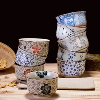 japanese jingdezhen under glaze ceramic tableware bowl household small bowl of millet