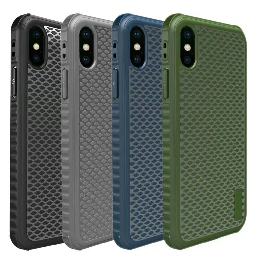 Противоударный чехол для iPhone X/8/7 plus мягкие чехлы телефонов с рыбной чешуей Apple 7