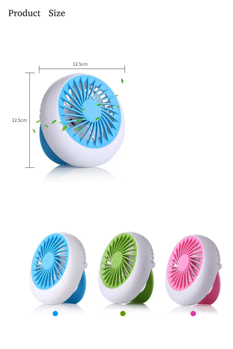 Мини-вентилятор Настольный Аккумуляторный с зарядкой от USB 2016 мА | Бытовая