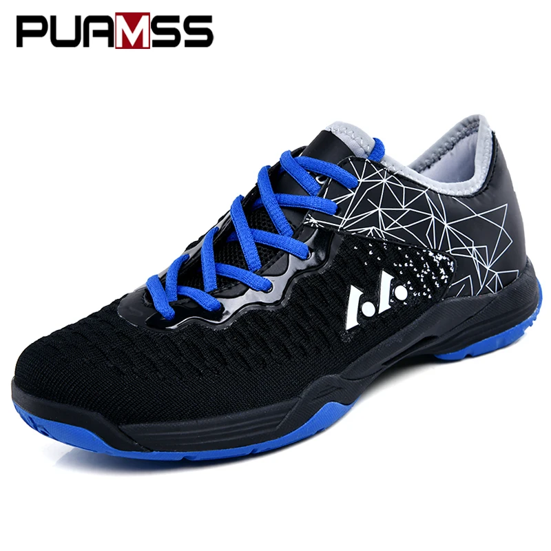 Black Badminton Shoes Breathable Mesh Sneakers New Men Women Badminton Training Shoes Outdoor Sports Badminton Shoes - Цвет: Black