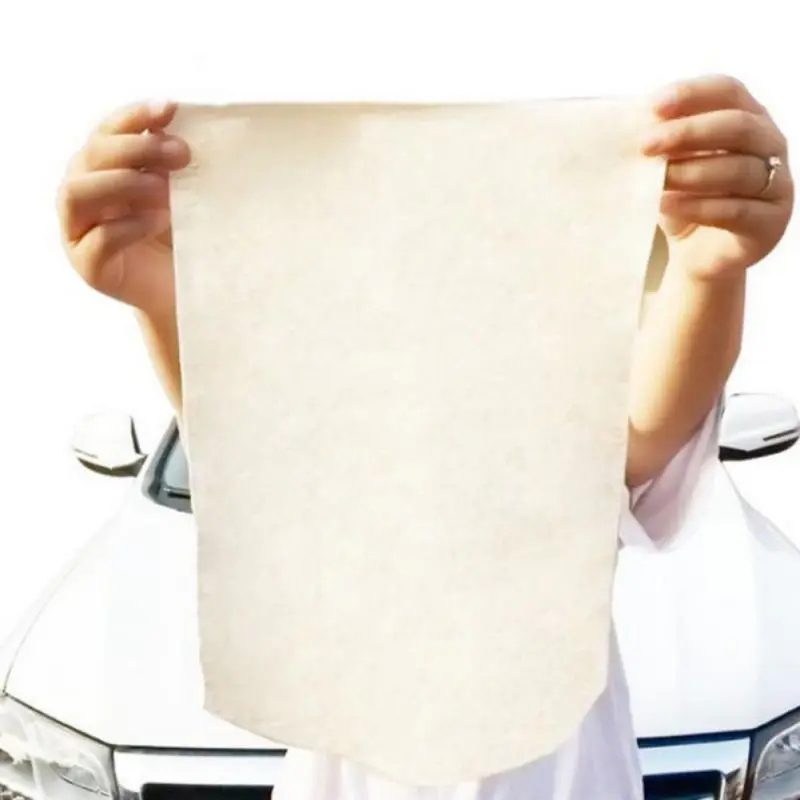 

Dropshipping Car Wash Cleaning Cloth Natural Shammy Chamois Leather Car Cleaning Towels Drying Washing Cloth Approx 50X80cm