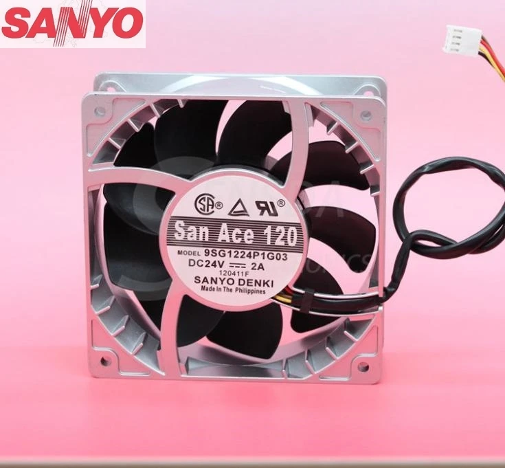 Для Sanyo 9SG1224P1G03 24V 2A 12038 12 см осевой корпус охлаждения|cooling|12cmcooling case |