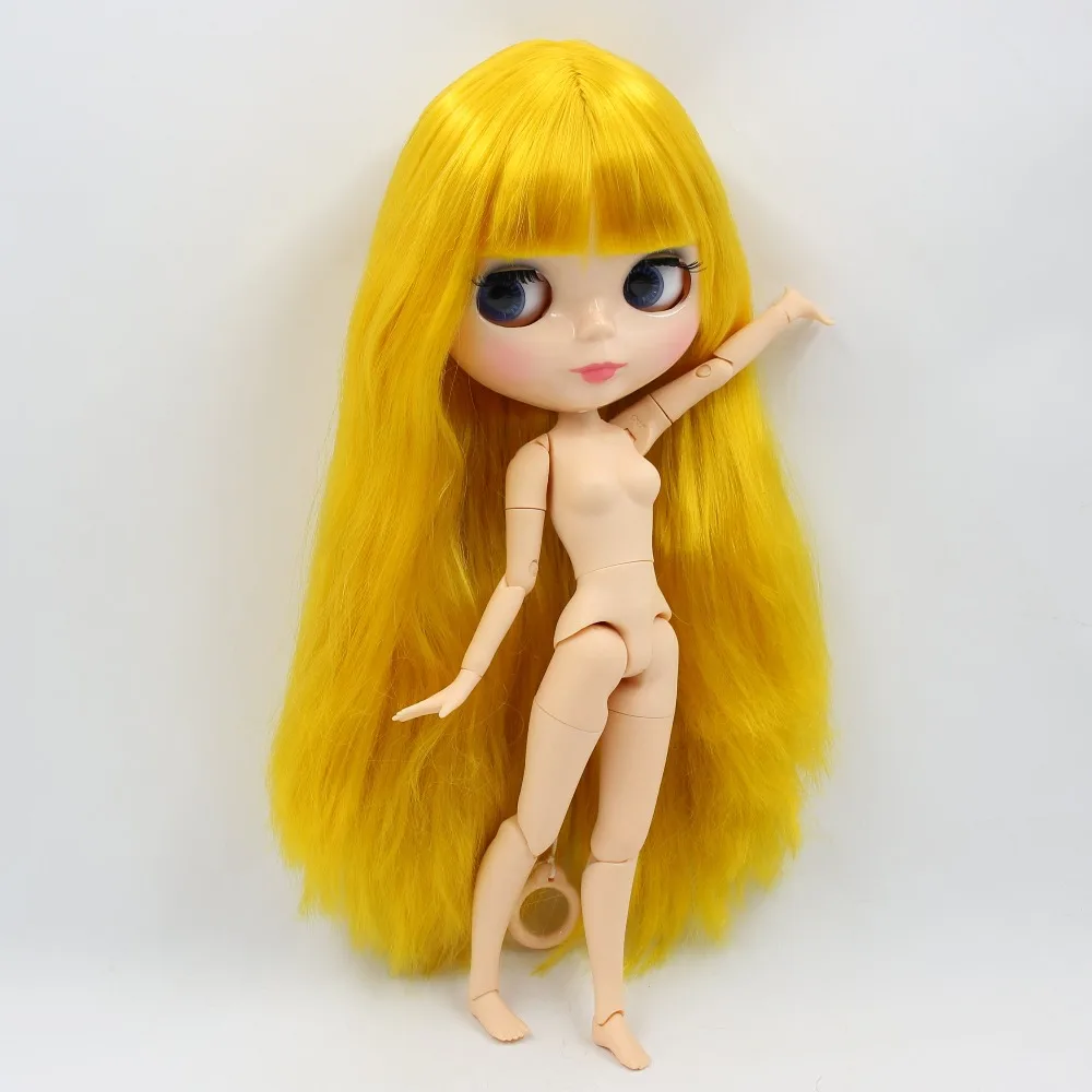 Ледяная кукла DBS Blyth 1/6 bjd сустав тело белая кожа 30 см 280BL3038 жёлтые волосы голые
