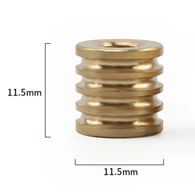 Brass Yellow 1 шт бусы на веревочке титановый сплав латунь цилиндрический DIY кулон для Паракорда браслет с ножом ремешки - Цвет: Brass Yellow
