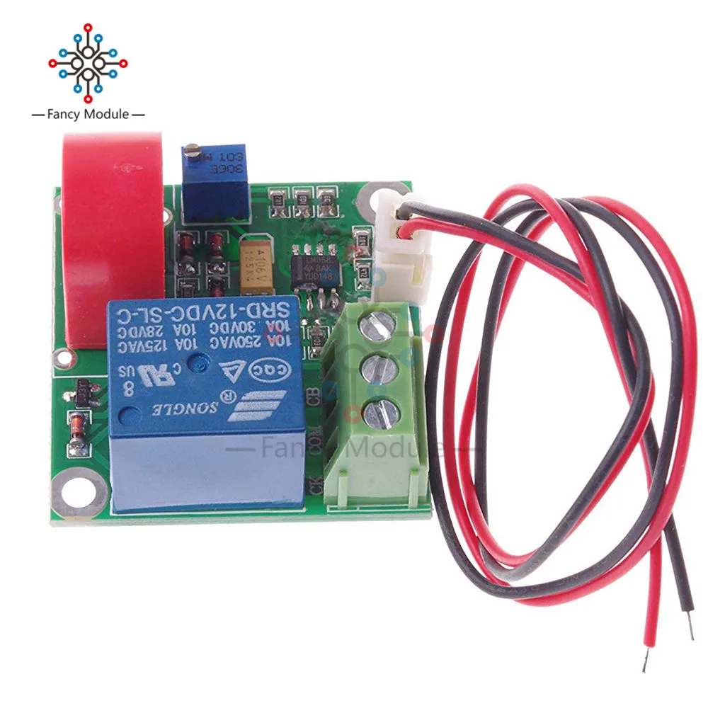 12 В модуль обнаружения переменного тока датчика 0-5A Переключение с 1-канальным