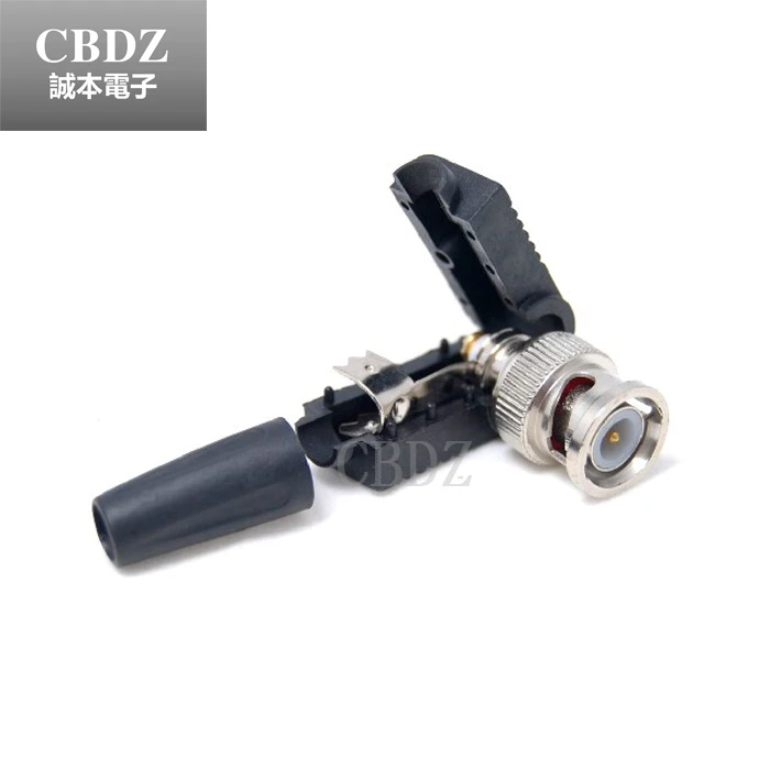 10 шт. CCTV RG59 BNC Мужской без пайки прямоугольный разъем Прямоугольный коаксиальный