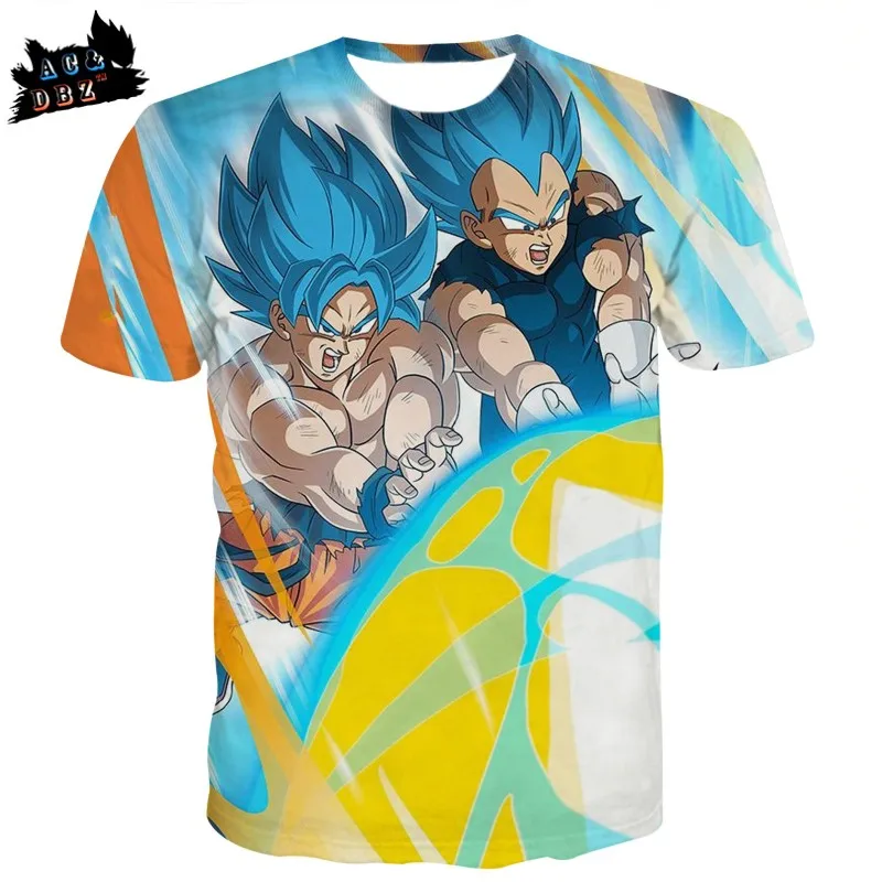 AC &amp DBZ/Новая Мужская модная короткая футболка Детская с персонажами из аниме