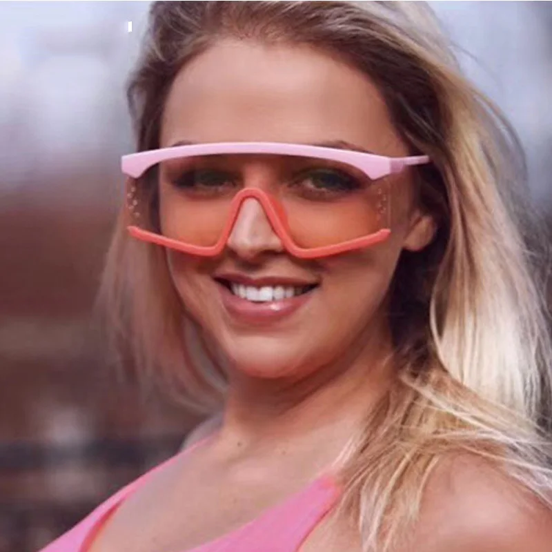 Винтажные большие солнцезащитные очки для женщин и мужчин в оправе женские