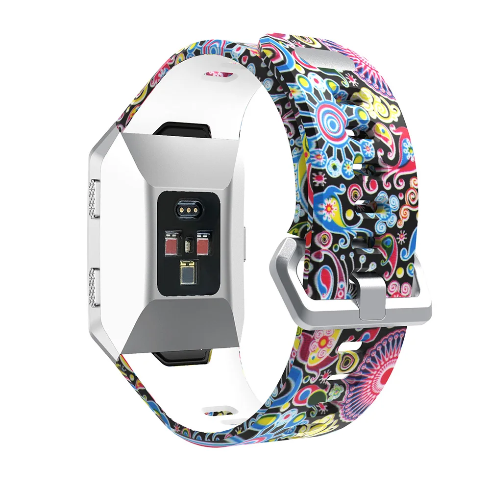 Силиконовые ремешки для умных часов Fitbit Ionic с печатным рисунком спортивных