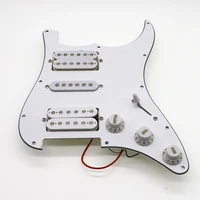 white loaded strat guitar pickguard prewired st pickguard with ceramic single coils humbucker pickup