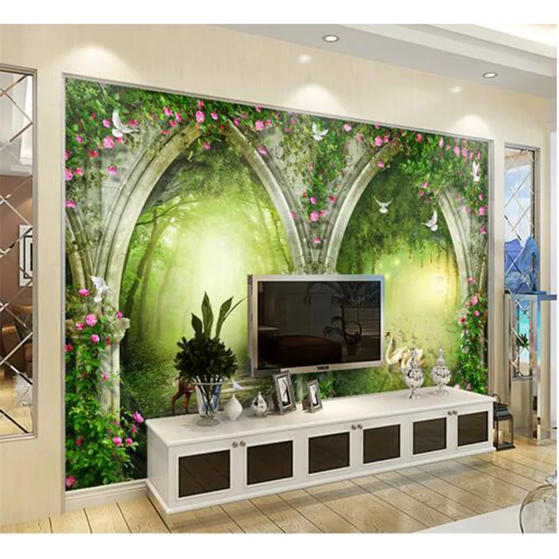 Danqingsong DIY Пастырское алмазов картина вышивки крестом сказка лес лебеди лось