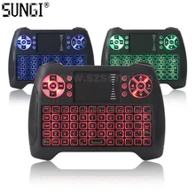 SUNGI T16 AZERTY 3 цветная мини беспроводная клавиатура с подсветкой