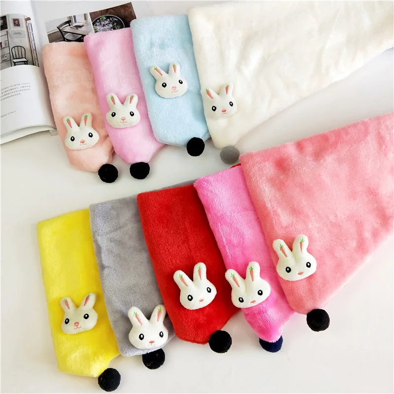2018 Winter Children's Plush Wool Triangle Scarf Boys and Girls Cute Small Scarves Child Baby Kids Soft Viscose shawl |