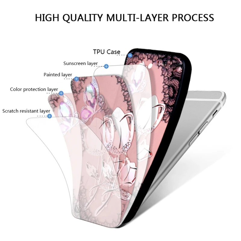 UPaitou 3D рельеф кружевное платье с цветочным рисунком чехол для телефона Samsung Galaxy J2