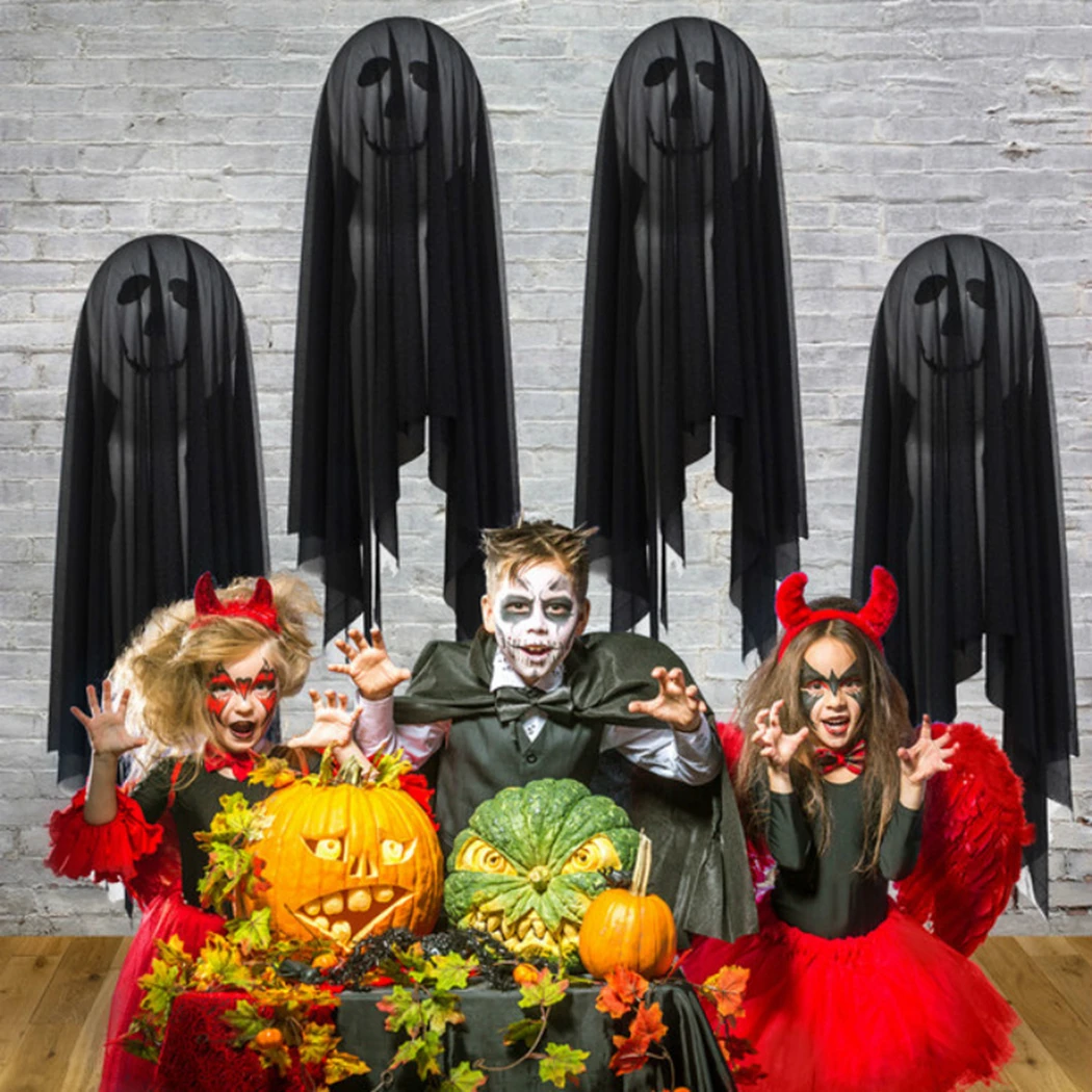 Воздушный шар на Хэллоуин с сеткой Призрак Висячие воздушные шары для украшения