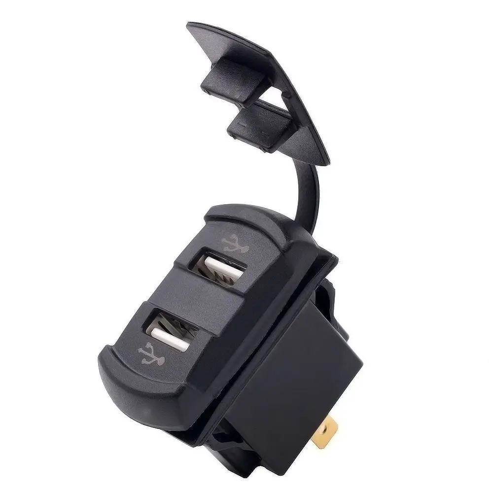 Водонепроницаемый 4.2A двойной USB Автомобильное зарядное устройство адаптер