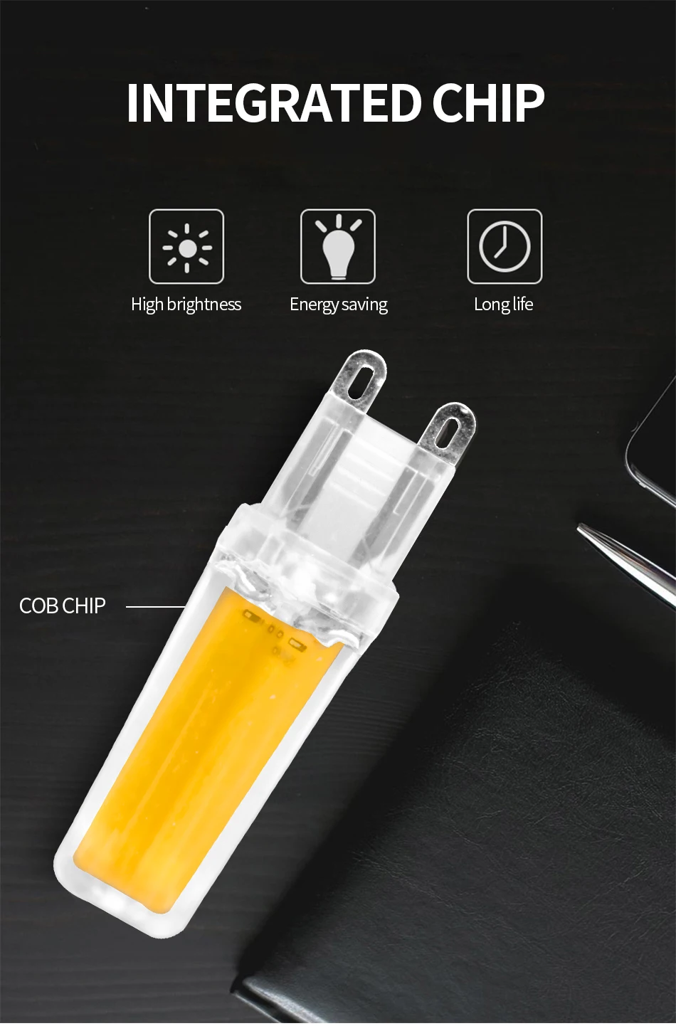 Светодиодный G4 G9 E14 лампа с затемнением AC DC 12V 220V 3W 6W 9W COB SMD Замена галогенного освещения прожектора люстра Bombillas