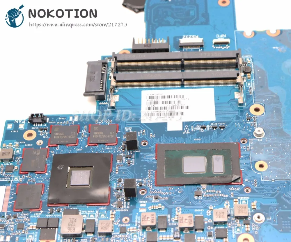 Verkaufen NOKOTION 916829-001 Für HP Probook 640 650 G3 Laptop Motherboard CLOONEY-6050A2860101-MB-A01 SR33Z I7-7600U CPU