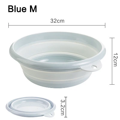 Blue M Bucket MSJO складное ведро для туризма, портативное ведро для умывальника, складное ведро для кухни, машины, ванной, для мытья одежды, для путешествий, кемпинга - Цвет: Blue M Bucket