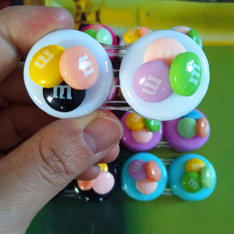 LIUSVENTINA DIY полимерная цветная M bean двойная Кассетная коробка для хранения Футляр