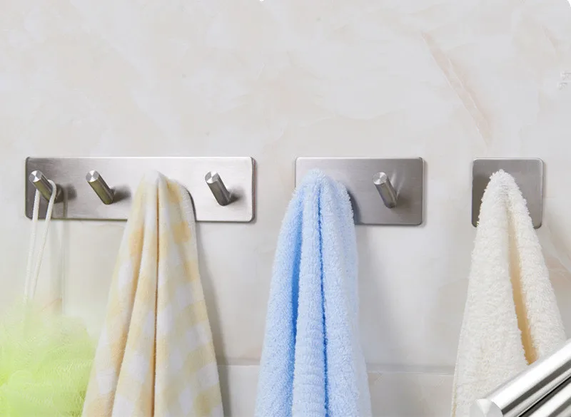 1 шт. нержавеющая сталь 3 м самоклеющиеся крючки для стен и дверей сверхмощная