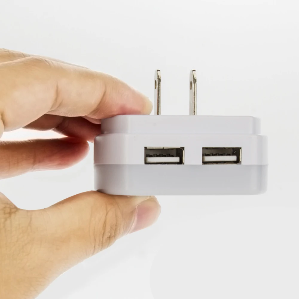 СВЕТОДИОДНЫЙ Светильник-ночник с двумя usb-портами, светильник с датчиком управления, настенный светильник с вилкой, лампа с розеткой для спальни