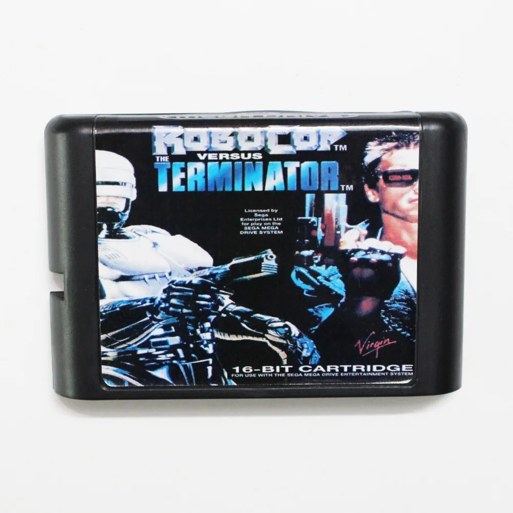 Робокоп против Терминатор 16 бит MD карточная игра для Sega игры Mega Drive Genesis|16 bit|md game16