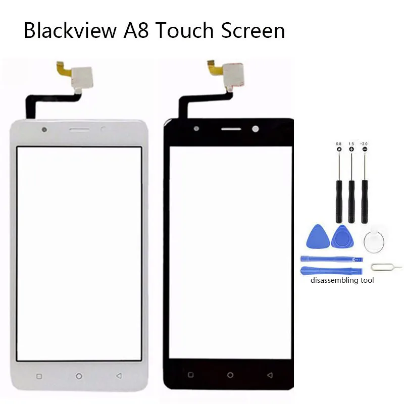 5,0 дюймов для Blackview A8 сенсорный экран дигитайзер стекло оригинальные запасные части черный для Blackview A8 сенсорный экран тп