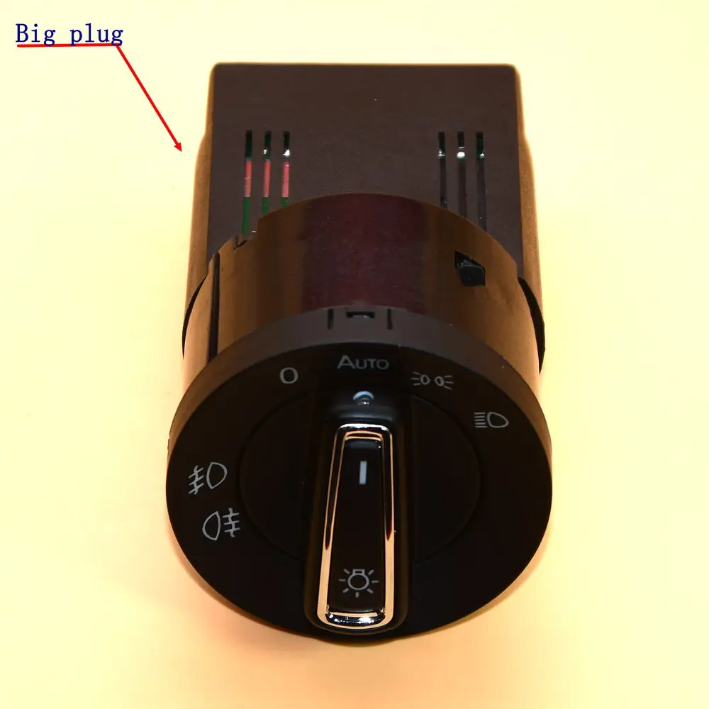 Big plug Lntegrated автоматический выключатель фары для Passat B6 Lavida Bora Polo Golf 6 Santana Beetle 5ND 941 431 B - Цвет: Big plug