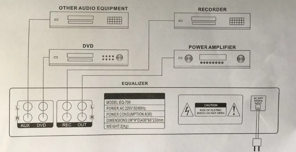 EQ665 эквалайзер hifi Fever домашний эквалайзер двойной 10 полосный стерео ВЧ альт регулировка басов с Bluetooth и дисплеем