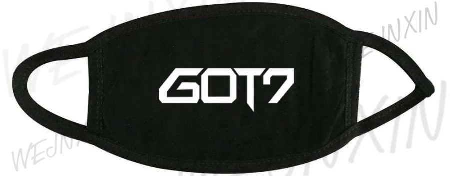 Kpop TWICE BLACKPINK EXO GOT7 NCTU Seventeen Monsta X Lil Пип ривердейл маска респиратор против пыли маски для лица, рта - Цвет: GOT7