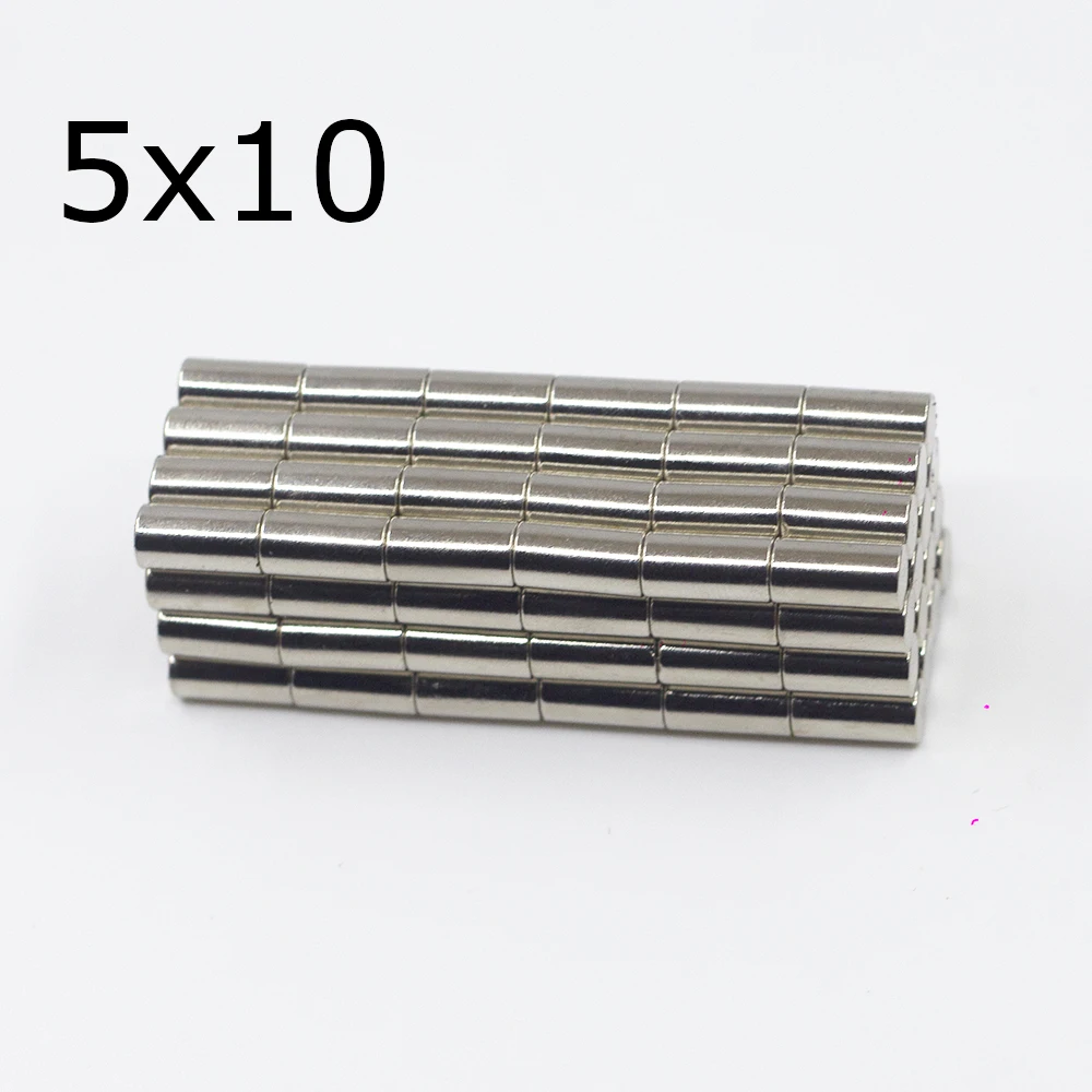 20/50/100/200 шт 5x10неодимовый Магнит 5 мм x 10 мм N35 Small маленький круглый супер мощный постоянный магнитный диск imanes 5x10