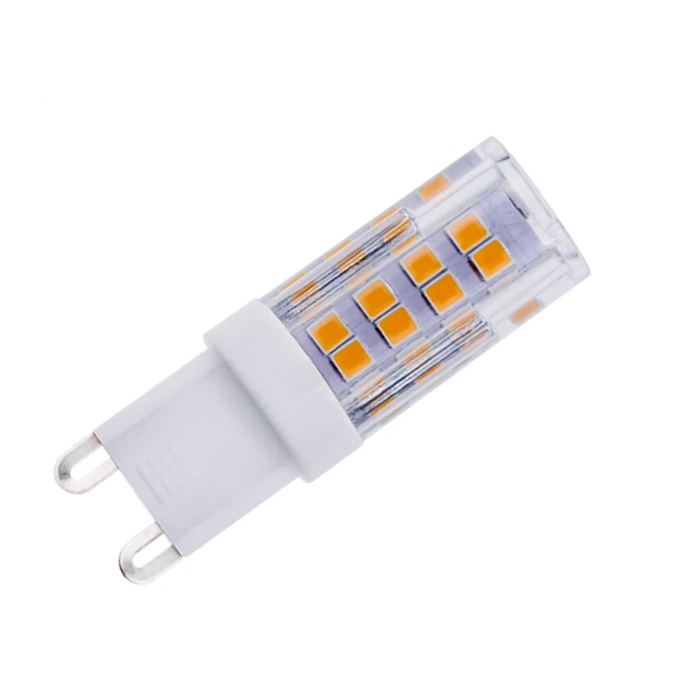 50 шт./лот 4 Вт 6 G9 керамическая Лампа 110 В 220 Epistar SMD 2835 светодиоды большой мощности