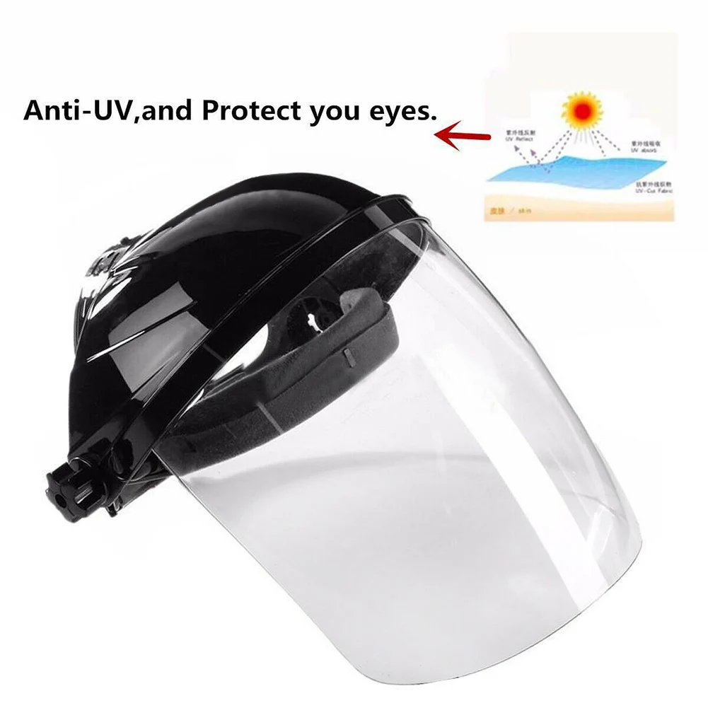 

Transparent PVC Face Eye Protect Shield Welders Headset Protection Masks Welding Helmets Safety Protective Equipment