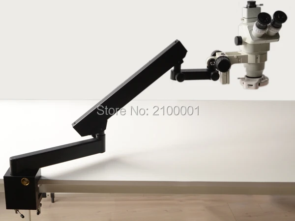 

FYSCOPE 6.7X-45X STEREO ZOOM MICROSCOPE +ARTICULATING STAND WITH CLAMP+144LED light
