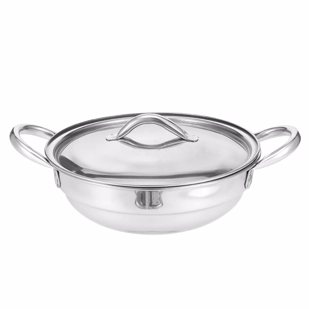 Новый горячий горшок Shabu из нержавеющей стали с спиртовой горелка и крышка