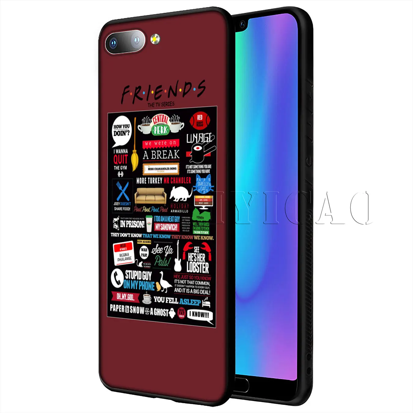 IYICAO ДРУЗЬЯ Сезон ТВ любовь мягкий чехол для huawei P20 Pro P10 P8 P9 P30 Lite Mini 2017 P Smart 2019 крышка