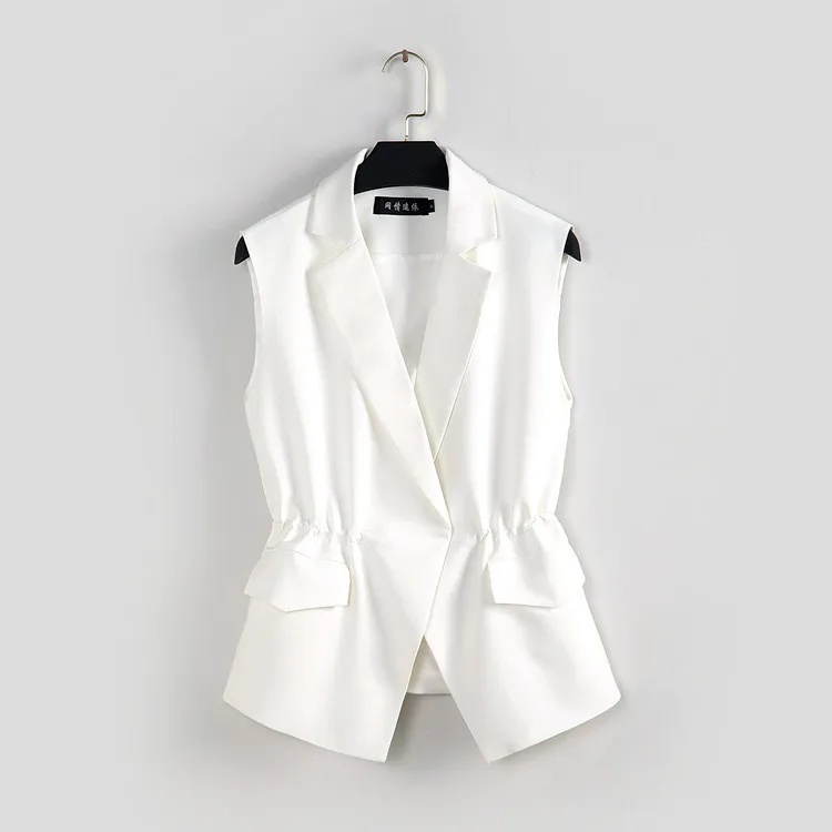 Женская куртка без рукавов однотонный/полосатый кардиган жилет короткий женский